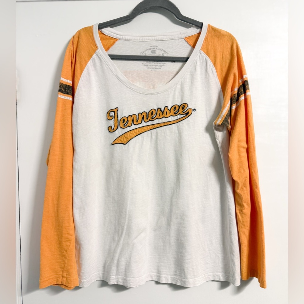 Colosseum Tennessee Vols Long Sleeve Tee Women’s XXL White Orange